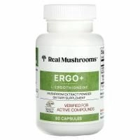 Real Mushrooms, ERGO + L-эрготионеин`` 60 капсул