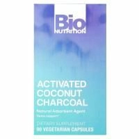 Bio Nutrition, Активированный кокосовый уголь, 90 вегетарианских капсул