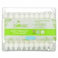 Sky Organics, Baby Organic Cotton Swabs, 60 Count