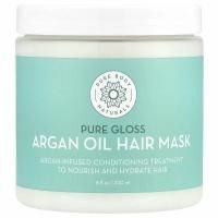 Pure Body Naturals, Маска для волос с аргановым маслом, чистый блеск, 240 мл (8 жидк. унц.)