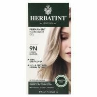 Herbatint, Стойкий растительный гель-краска для волос, 9N, медовый блонд, 4,56 жидких унции (135 мл)