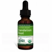 Gaia Herbs, Сертифицированный органический корень одуванчика, 30 мл