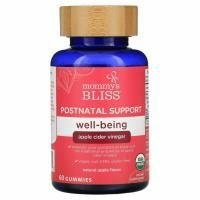 Mommy's Bliss, Postnatal Support, Well-Being, Natural Apple, 60 Gummies