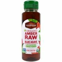 Madhava Natural Sweeteners, Органический янтарный сироп из сырой голубой агавы, 11,75 унций (333 г)