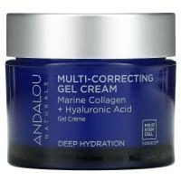 Andalou Naturals, Мульти-корректирующий крем, коллаген с биологическим дизайном + гиалуроновая кислота, 1,7 жидких унций (50 мл)
