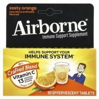 AirBorne, Шипучие таблетки  апельсиновым вкусом, 10 таблеток