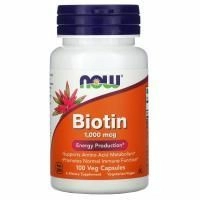NOW Биотин 1000, Biotin 1000 - 100 капсул