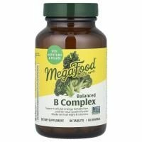 MegaFood, Сбалансированный комплекс витаминов В (Balanced B Complex), 60 таблеток