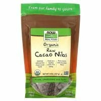 NOW Foods, Real Food, органические сырые ядра какао-бобов, 227 г (8 унций)