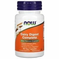 Now Foods, Dairy Digest Complete, 90 растительных капсул