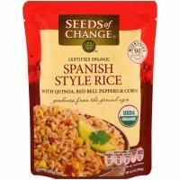 Seeds of Change, Органический испанский рис с квиноа, красным сладким перцем и кукурузой, 8,5 унц. (240 г)