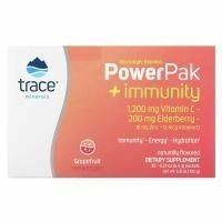 Trace Minerals Research, Electrolyte Stamina Power Pak + иммунитет Грейпфрут 30 шт