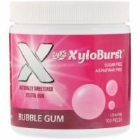 Xyloburst, Жевательная резинка с ксилитолом, надувная жевательная резинка, 100 штук, 5,29 унций (150 г)
