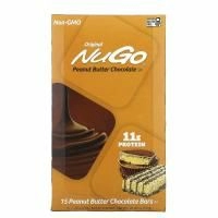Nugo Nutrition, NuGo батончик Шоколад с арахисовым маслом 15 батончиков