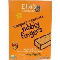 Ella's Kitchen, Хрустящие пальчики, манго + морковь, 5 батончиков, 4,4 унции (125 г)