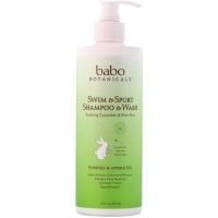 Babo Botanicals, Кондиционер для купания и спорта и шампунь, огурец и алоэ вера, 16 жидких унций (473 мл)
