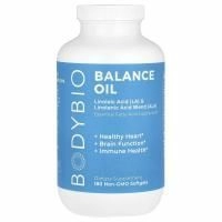 BodyBio, Balance Oil, 180 мягких таблеток без ГМО