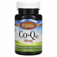 Carlson Labs, Коэнзим Q10, 100 мг, 90 мягких таблеток