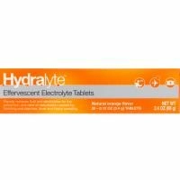 Hydralyte, Шипучий электролит, натуральный апельсиновый вкус, 20 таблеток, 2,4 унции (68 г)