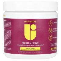 Universal U, Boost & Focus, лимон и ягодный вкус, 189 г (6,7 унции)