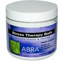 Abra Therapeutics, Средство для ванн терапия стресса, лаванда и ромашка, 482г
