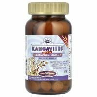 Детские Витамины Solgar Kangavites, комплекс с витаминами и минералами со вкусом ягод, 120 жевательных таблеток