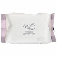 Like I'm Five, Pure Bebe, Wet Wipes, Unscented, 20 Wipes