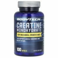 BodyTech, моногидрат креатина, 100 капсул