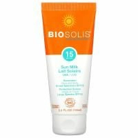 Biosolis, Солнцезащитное молочко, SPF 15, 100 мл (3,4 жидк. унций)
