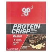 BSN, Протеиновые чипсы, шоколадный хрустящий вкус, 12 батончиков, 2,01 унц. (57 г) каждый