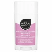 All Good Products, Дезодорант Розовая Герань и Жасмин 2,5 унции