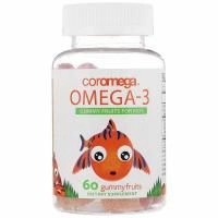 Coromega, Омега-3, жевательные конфеты для детей, 60 шт