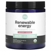 Ora, Renewable Energy, предтренировочный комплекс для повышения эффективности, со вкусом малинового лимонада, 200 г (7,1 унции)