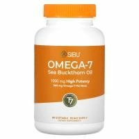 Sibu Beauty, Sea Berry Therapy, поддержка омега-7, облепиховое масло, 180 желатиновых капсул
