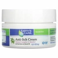 Earth's Care, Крем против зуда, с маслом ши и миндаля, 0,21 унции (6 г)