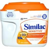 Similac, Чувствительная, младенческая формула с железом, от рождения до 12 месяцев, 638 г (1,41 фунта)