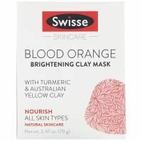 Swisse, Skincare, красный апельсин, осветляющая глиняная маска, 70 г (2,47 унции)