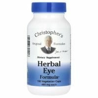 Christopher's Original Formulas, Травяная формула для глаз, 475 мг в каждой, 100 растительных капсул