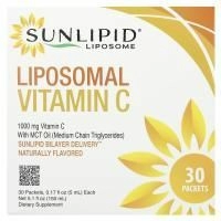 SunLipid, липосомальный витамин C, с натуральными ароматизаторами, 30 пакетиков по 5,0 мл (0,17 унции)