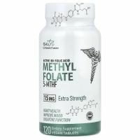 Nature's Fusions, Nutri, метилфолат, с повышенной силой действия, 15 мг, 120 веганских таблеток