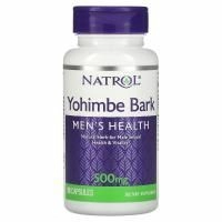 Natrol, Кора йохимбе, 500 мг, 90 капсул