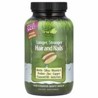 Irwin Naturals, Здоровая кожа и волосы плюс ногти, 120 жидких гелевых капсул