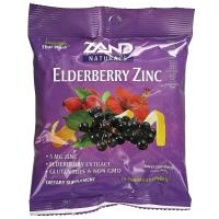 Zand, Naturals, бузина и цинк, сладкая бузина, 15 пастилок для горла