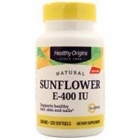 Healthy Origins, Подсолнечное масло E (400IU) 120 софтгелей