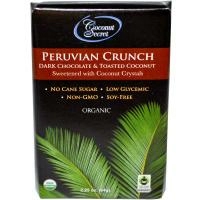 Coconut Secret, Натуральный перуанский хрустящий темный шоколад с жареным кокосом, 2.25 унций (64 г)
