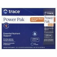 Trace Minerals Research, Электролиты для выносливости и силы с сочным апельсиновым вкусом, 0.23 унции, (6.5 г), 30 пакета
