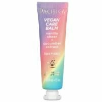Pacifica, Vegan Care Balm, ванильный бальзам + экстракт огурца, губы + кожа, 0,43 жидкой унции (13 мл)