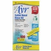 AYR, Абсолютно натуральный назальный комплект с морской солью, 1 комплект