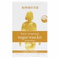 Emerita, Hair Removal Sugar Wax kit for Face and Body, Organic, 5.5 oz (155 g)