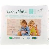 Naty, Подгузники для чувствительной кожи, размер 3, 9-20 фунтов (4-9 кг), 30 подгузников